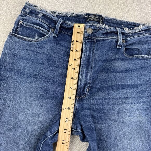 Abercrombie & Fitch Simone High Rise Ankle Distressed Jeans Size 31/12r - Picture 10 of 16